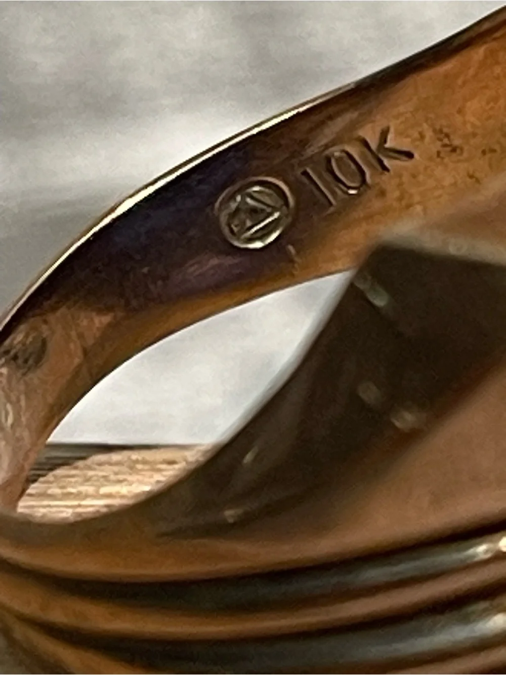 Men's Gold 10K Blue Masonic Square & Compass Signet Ring 7.86 grams